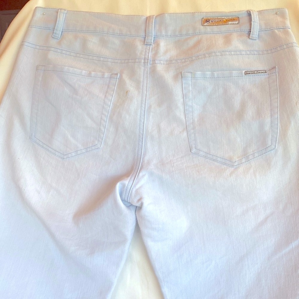 Gently Worn Michael Kors Women’s Light Blue Jeans Wide Legs Size 10